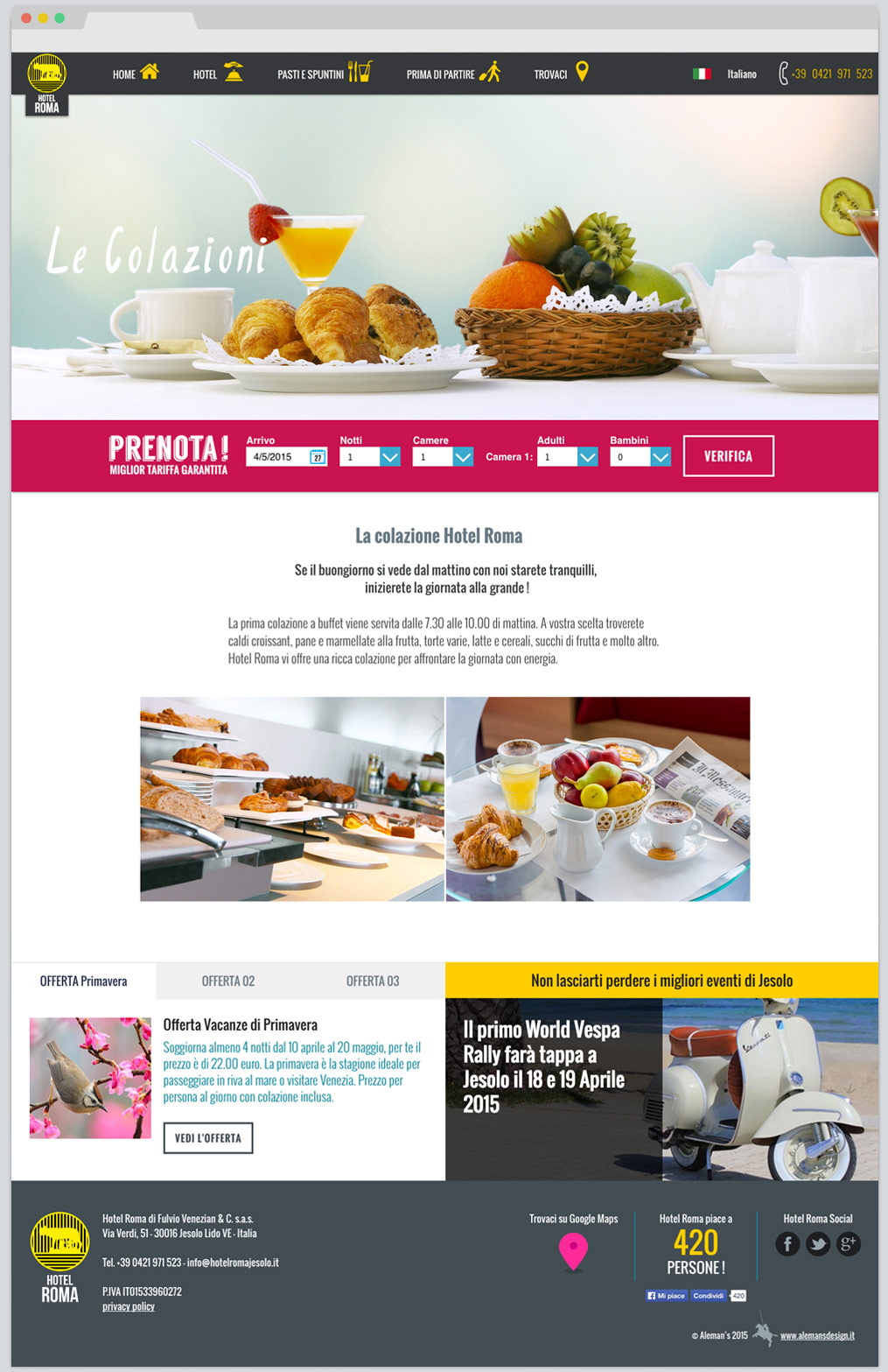 Progetto Hotel Roma